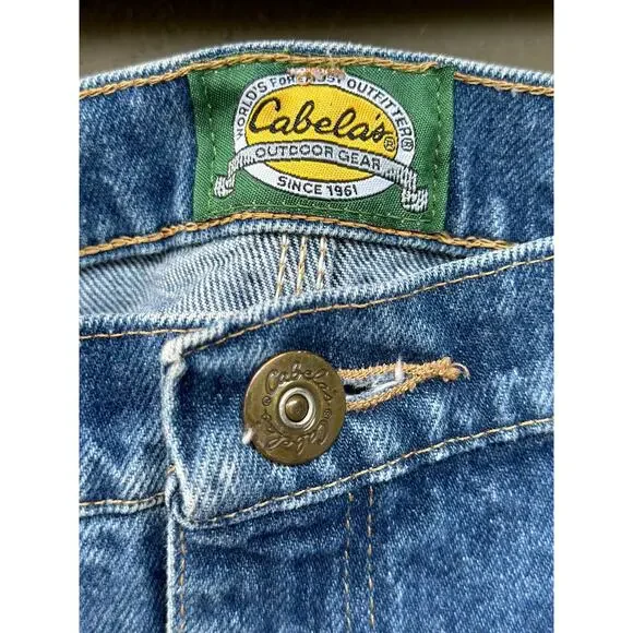 Cabela’s Outdoor Gear Men’s 44x34 Stonewashed Straight Leg Carpenter Work Jeans - Picture 3 of 9